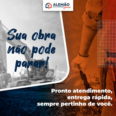 Sua obra não pode parar - Post Instagram