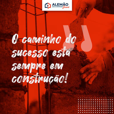 O caminho do sucesso está sempre em construção - Post Instagram